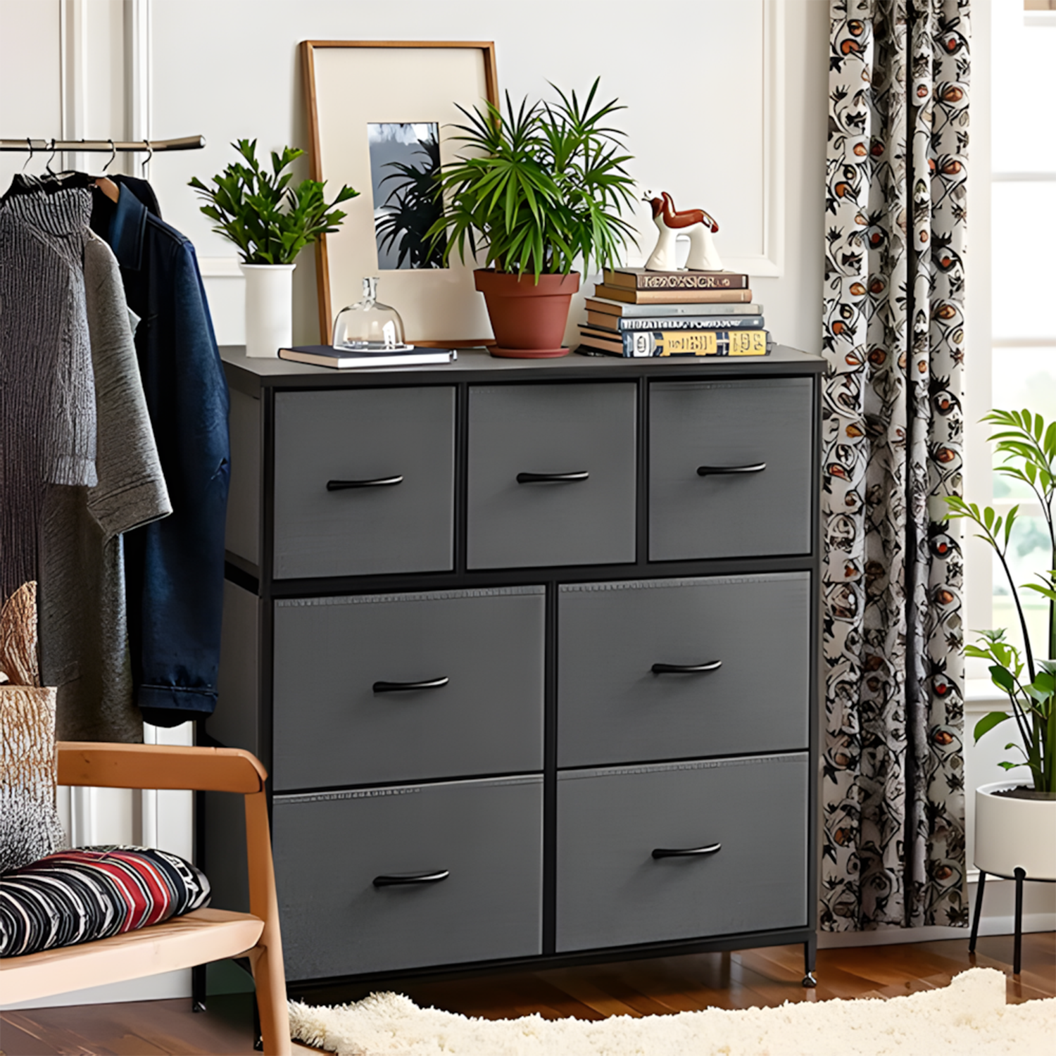 Cômoda Organizadora Decoteam Com 7 Gavetas Multiuso Cômoda Organizadora Decoteam Com 7 Gavetas Multiuso